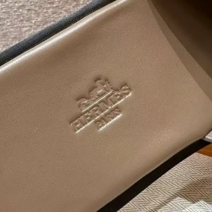 Hermes Izmir Sandal Men Natura Lizard Himalaya - Image 6