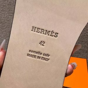 Hermes Izmir Sandal Men Natura Lizard Himalaya - Image 5