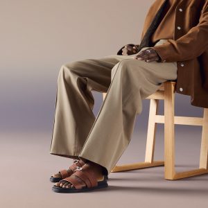 Hermes Jackson Sandal Men Techno-sandal Epsom Calfskin Gold H262876ZH20420 - Image 3