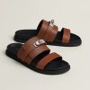 Hermes Jackson Sandal Men Techno-sandal Epsom Calfskin Gold H262876ZH20420