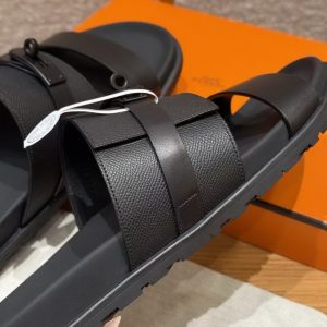 Alternative view of Hermes Jackson Sandal Men Techno-sandal Epsom Calfskin Noir H252942ZH01390