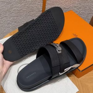 Hermes Jackson Sandal Men Techno-sandal Epsom Calfskin Noir H262876ZH01395 - Image 8