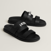Hermes Jackson Sandal Men Techno-sandal Epsom Calfskin Noir H262876ZH01395