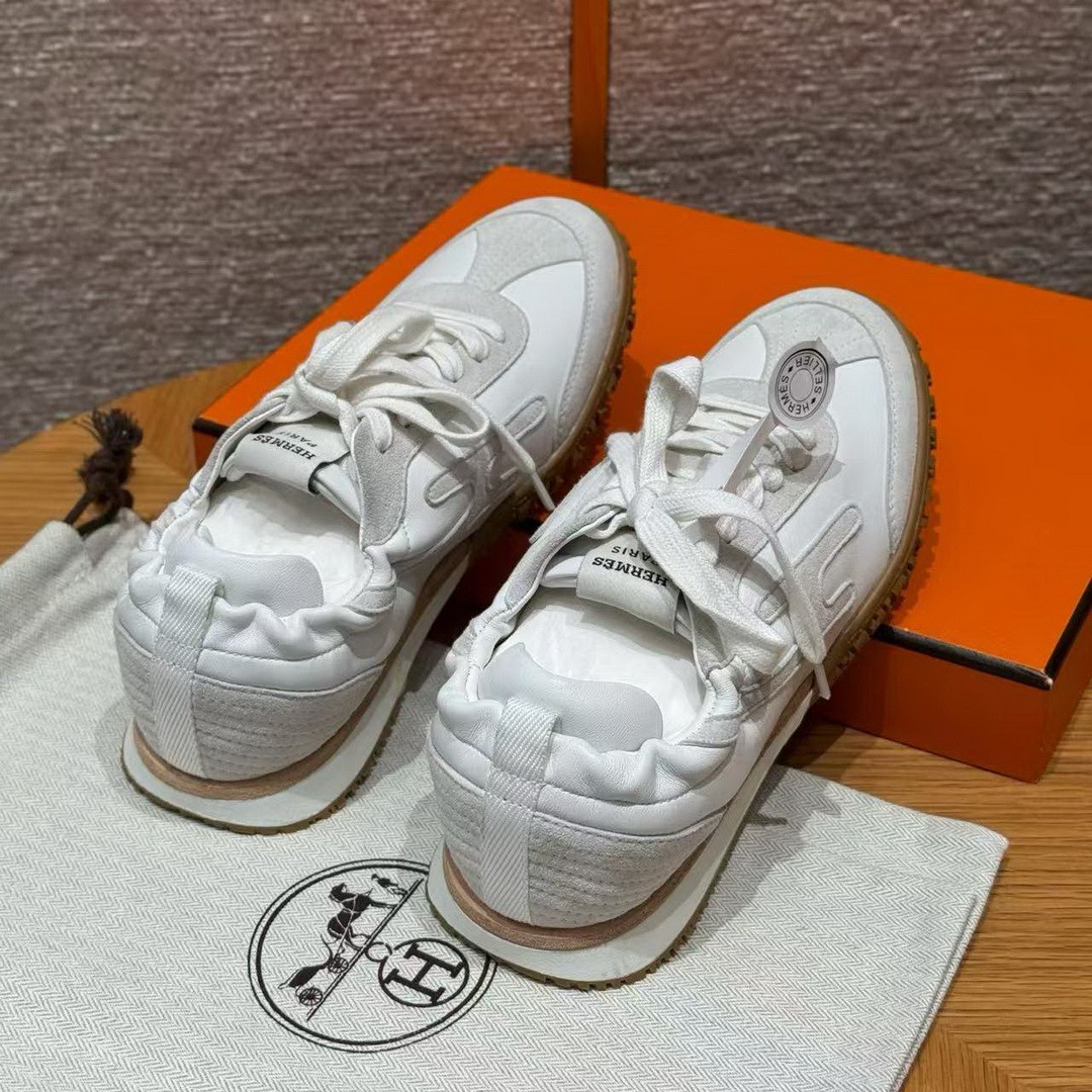Hermes Jet Sneaker Blanc H242154Z 90390 - Image 13