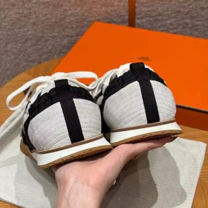 Hermes Jet Sneaker Noir Blanc H242923ZH02390 - Image 9