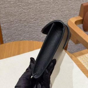 Hermes Jige Elan 29 Clutch Handmade In Epsom Calfskin Leather 89 Noir - Image 15