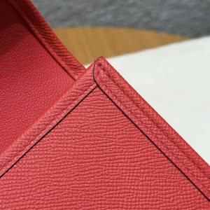 Hermes Jige Elan 29 Clutch Handmade In Epsom Calfskin Leather S3 Rouge Cpeur - Image 7