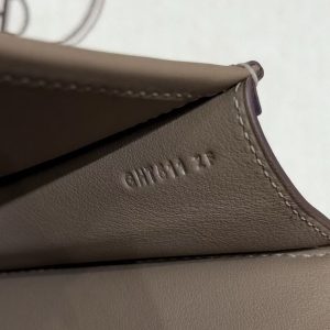 Hermes Jige Elan 29 Clutch Handmade In Swift Calfskin Leather 18 Etoupe - Image 11