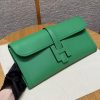 Hermes Jige Elan 29 Clutch Handmade In Swift Calfskin Leather 1K Bambou