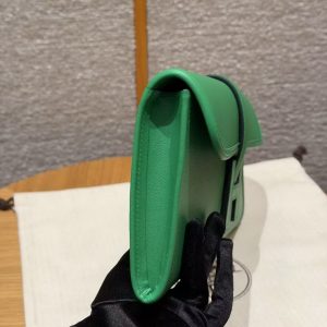 Alternative view of Hermes Jige Elan 29 Clutch Handmade In Swift Calfskin Leather 1K Bambou