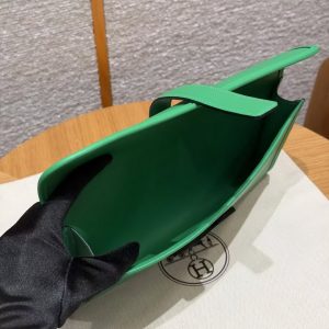 Hermes Jige Elan 29 Clutch Handmade In Swift Calfskin Leather 1K Bambou - Image 14