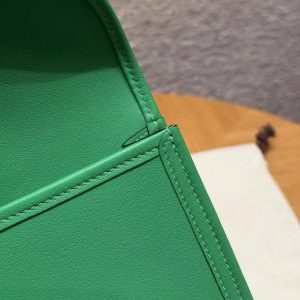 Hermes Jige Elan 29 Clutch Handmade In Swift Calfskin Leather 1K Bambou - Image 5
