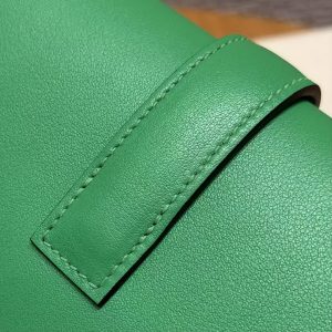 Hermes Jige Elan 29 Clutch Handmade In Swift Calfskin Leather 1K Bambou - Image 4