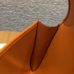 Hermes Jige Elan 29 Clutch Handmade In Swift Calfskin Leather 93 Orange - Image 7