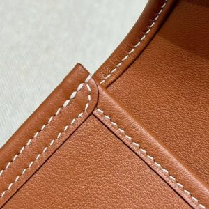Hermes Jige Elan 29 Clutch Handmade In Swift Calfskin Leather ck37 Gold - Image 3