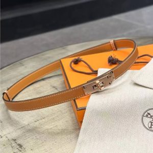 Alternative view of Hermes Kelly 18 Belt Epsom Calfskin Kelly Buckle Permabrass Rose Gold Gold H069853CD37