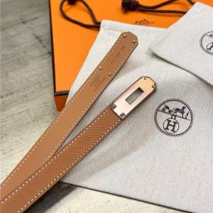 Hermes Kelly 18 Belt Epsom Calfskin Kelly Buckle Permabrass Rose Gold Gold H069853CD37 - Image 20