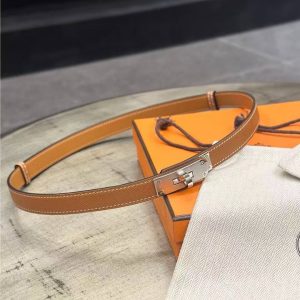 Hermes Kelly 18 Belt Epsom Calfskin Kelly Buckle Permabrass Rose Gold Gold H069853CD37 - Image 18