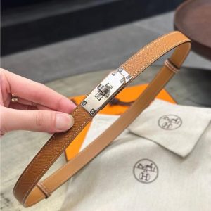 Hermes Kelly 18 Belt Epsom Calfskin Kelly Buckle Permabrass Rose Gold Gold H069853CD37 - Image 16