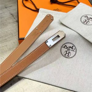 Hermes Kelly 18 Belt Epsom Calfskin Kelly Buckle Permabrass Rose Gold Gold H069853CD37 - Image 15