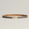 Hermes Kelly 18 Belt Epsom Calfskin Kelly Buckle Permabrass Yellow Gold Étoupe H069853CC18