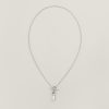 Hermes Kelly Cadenas Pendant Necklace in Sterling Silver H121331B 00