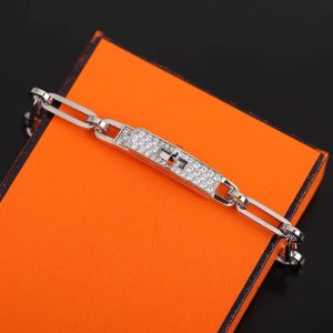 Hermes Kelly Chaine Bracelet Rose Gold H221411B 00160 - Image 7