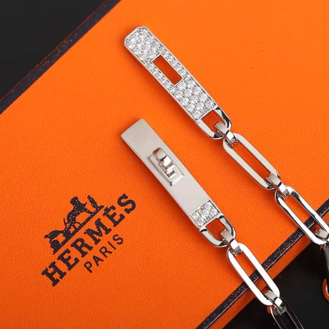 Hermes Kelly Chaine Bracelet Rose Gold H221411B 00160 - Image 4