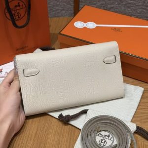 Alternative view of Hermes Kelly Classique To Go Wallet Handmade In Epsom Calfskin Leather Gold Hardware i2 Nata