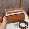 Hermes Kelly Depeches 25 Pouch Handmade In Epsom Calfskin Leather Silver Hardware 37 Gold