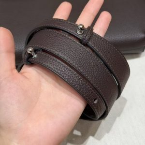 Hermes Kelly Depeches 25 Pouch Handmade In Togo Calfskin Leather Silver Hardware 46 Ebene - Image 3