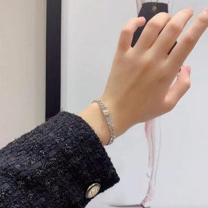 Alternative view of Hermes Kelly Gourmette Bracelet Sterling Silver H120439B 00LG