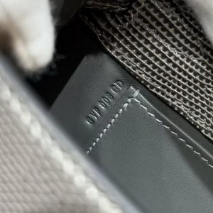 Hermes Kelly Pochette Handmade In Lizard Leather from South Africa Silver Hardware 85 Ardoise - Image 17