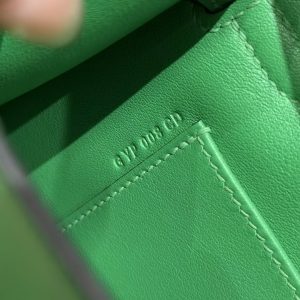 Hermes Kelly Pochette Handmade In Swift Calfskin Leather Gold Hardware 1K Bambou - Image 9
