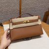 Hermes Kelly Pochette Handmade In Swift Calfskin Leather Gold Hardware 37 Gold