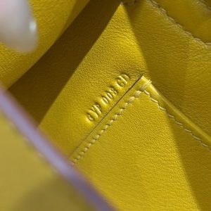 Hermes Kelly Pochette Handmade In Swift Calfskin Leather Silver Hardware 9D Jaune Amber - Image 8