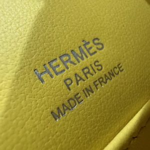 Hermes Kelly Pochette Handmade In Swift Calfskin Leather Silver Hardware B4 Sun - Image 18