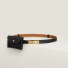 Hermes Kelly Pocket 18 Belt Epsom Calfskin Kelly Buckle Permabrass Yellow Gold Noir H081120CC89