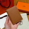 Hermes MC² Euclide Card Holder Handmade In Epsom Calfskin Leather 37 Gold