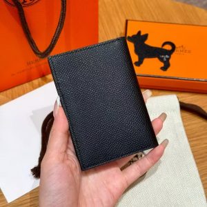 Alternative view of Hermes MC² Euclide Card Holder Handmade In Epsom Calfskin Leather 89 Noir