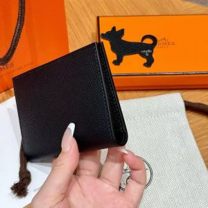 Hermes MC² Euclide Card Holder Handmade In Epsom Calfskin Leather 89 Noir - Image 10