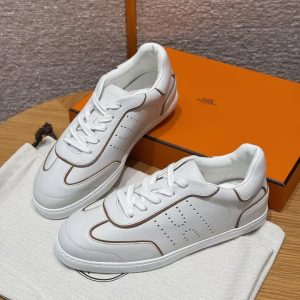 Hermes Match Sneaker Blanc Naturel H261000Z 91350 - Image 17
