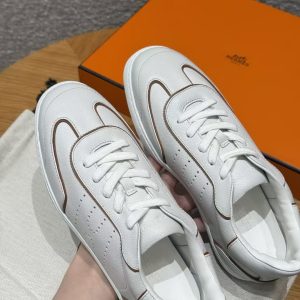 Hermes Match Sneaker Blanc Naturel H261000Z 91350 - Image 15