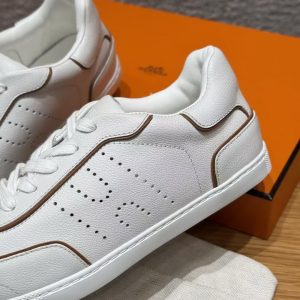 Hermes Match Sneaker Blanc Naturel H261000Z 91350 - Image 11