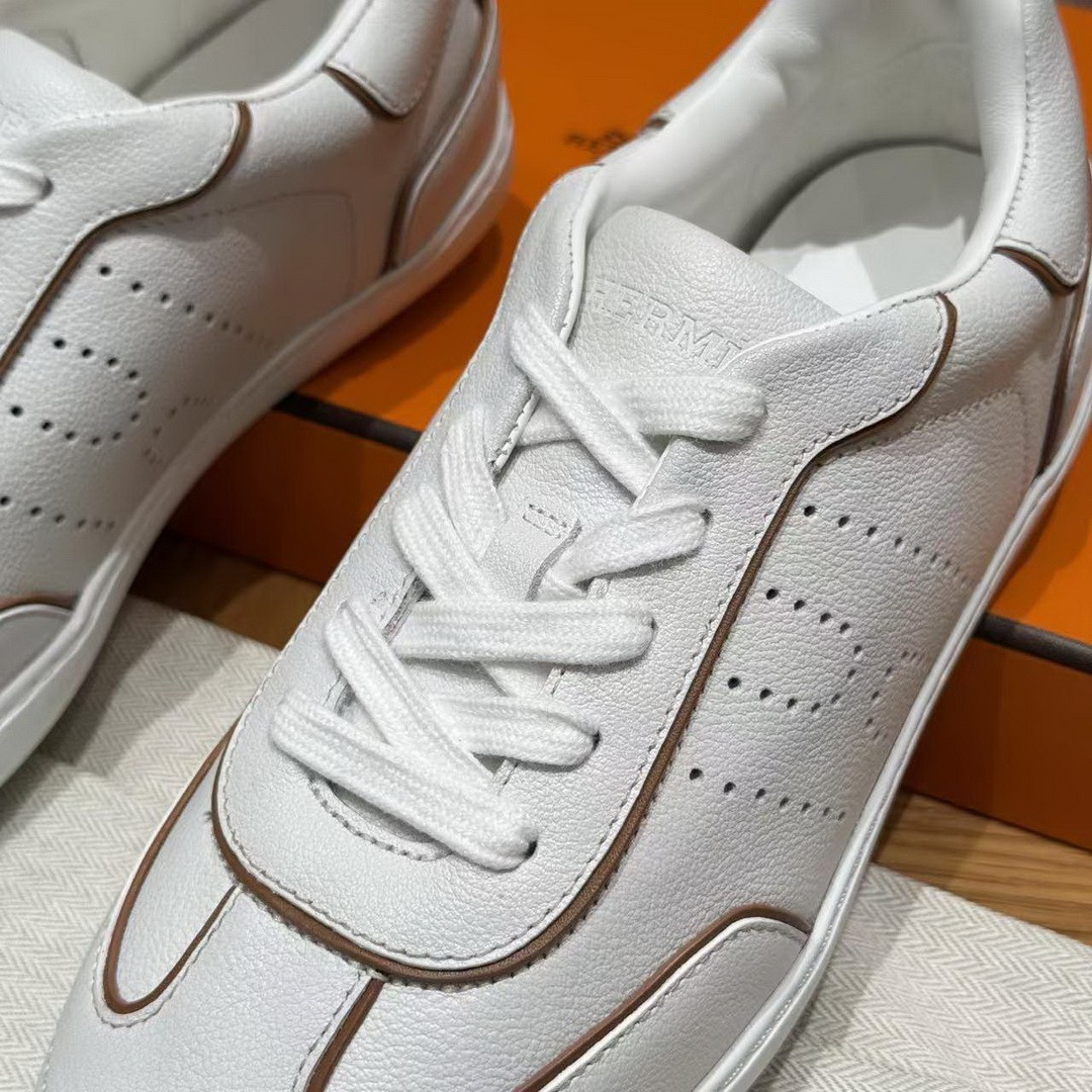 Hermes Match Sneaker Blanc Naturel H261000Z 91350 - Image 10