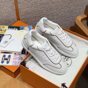 Hermes Match Sneaker Blanc Naturel H261000Z 91350 - Image 5