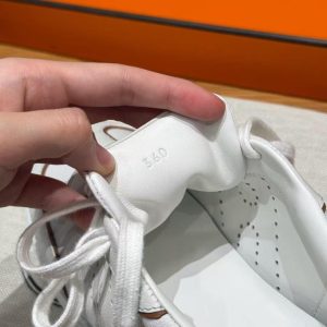 Hermes Match Sneaker Blanc Naturel H261000Z 91350 - Image 3