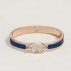 Hermes Mini Clic Chaine d'Ancre Bracelet Plain Enamel Rose Gold Ultramarine H209000FO87PM