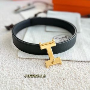 Hermes Mini Constance Belt Buckle & Reversible Leather Strap 24 mm Swift and Epsom Calfskin Noir Noir - Image 5