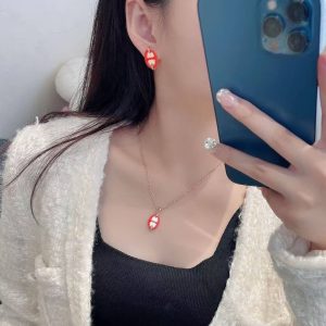 Hermes Mini Maillon Earrings Lacquered Metal Yellow Gold Orange Soie H100052FE02 - Image 9